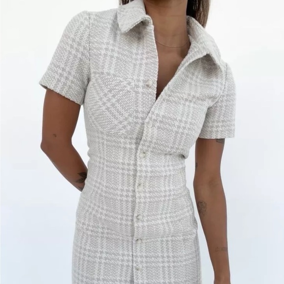 Rumored Nothing Hill Mini Dress in Beige - Size 6 - Picture 1 of 8